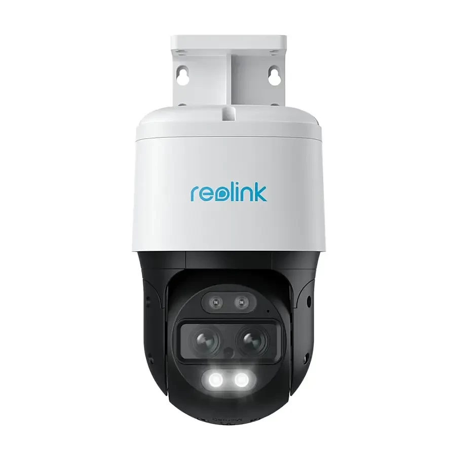 Reolink - Trackmix Series Outdoor PoE 4K/8MP Security Camera with Spotlight - White